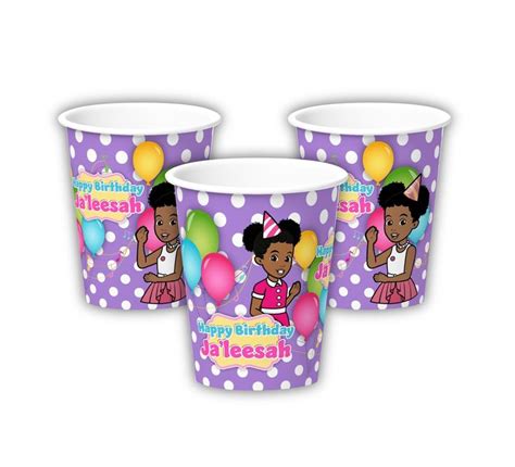 Gracie's Corner Birthday Party MULTI-COLOR Personalized - Etsy in 2022 | Party cups personalized ...