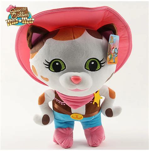 25cm Sheriff Callie Plush Toy Sheriff Callie's Wild West Cowboy Callie Cat Plush Toys Doll Soft ...