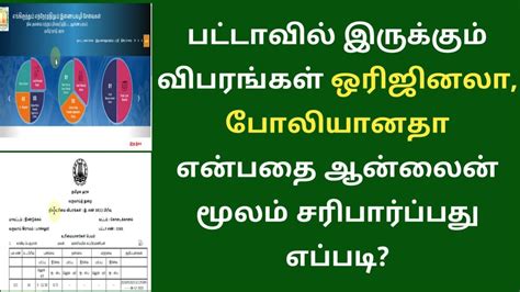 Patta verification online in tamilnadu | Patta chitta | Gen Infopedia - YouTube