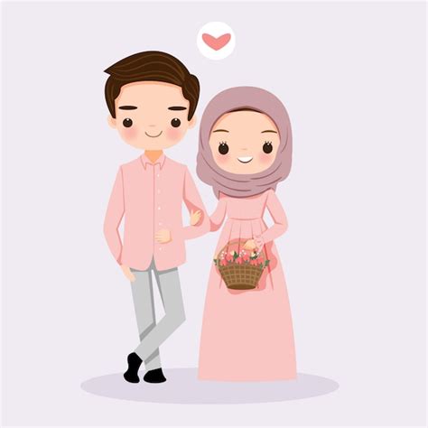 Kartun Married Islamic Couple Cartoon - Jagodooowa