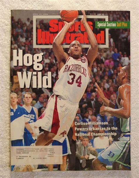 Corliss Williamson - Arkansas Razorbacks - 1994 National Champions ...