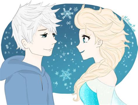 Elsa & Jack Frost Fan Art: Cold Love | Jack frost, Jack frost and elsa, Disney fan art