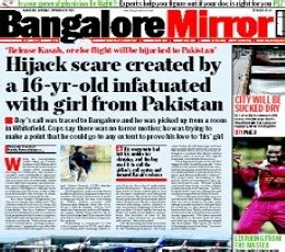 Bangalore Mirror Epaper : Today Bangalore Mirror Online Newspaper