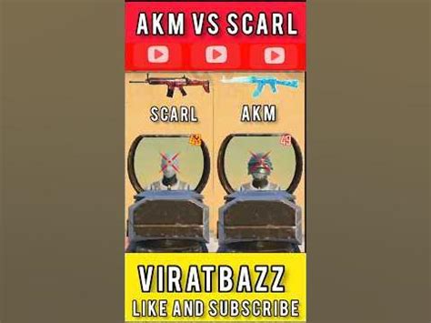 Akm vs scarl I Akm vs scarl damage test #shorts - YouTube