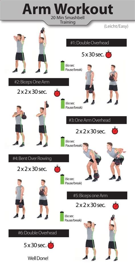 Arm workouts for men – Get bigger arms … More | Kettlebell arm workout, Arm workout men, Arm workout