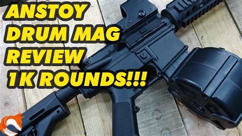 REVIEW: Drum Mag M4A1-V8 Gel Blaster Anstoy OMG!!! - YouTube