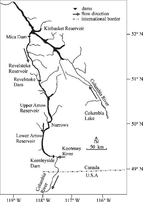 Upper Columbia River Map