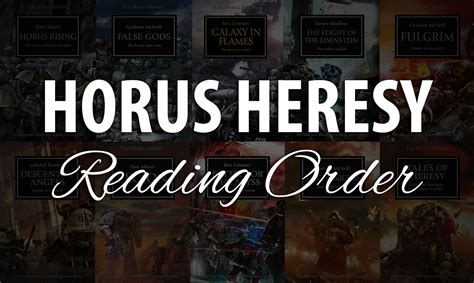 The horus heresy novels reading order - oklahomafalas