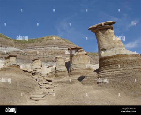 Hoodoos, Alberta, Canada Stock Photo - Alamy