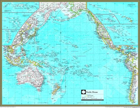 Large Map Of Pacific Ocean