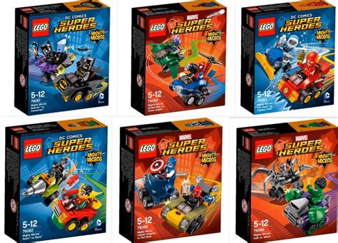 Lego Marvel and DC Mighty Micros Sets Box Art Images 76061 76062 76063 ...