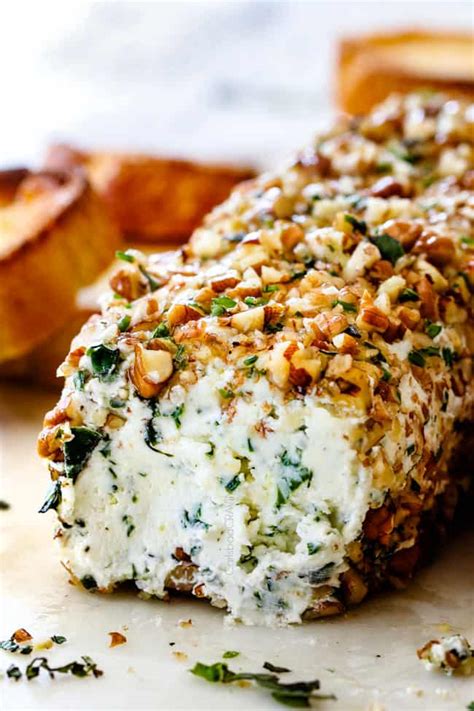 EASY Garlic Herb Cheese Log (step by step photos!)