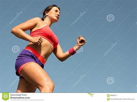 Young Woman Runner Running,training for Marathon Run Stock Image - Image of health, jogging ...