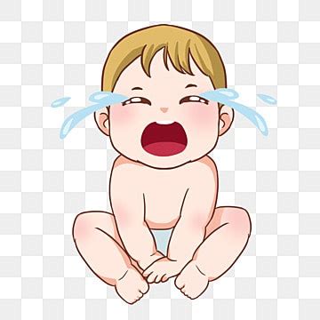 Cartoon Baby Crying PNG Transparent Images Free Download | Vector Files | Pngtree