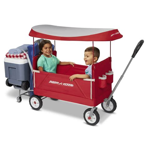 Radio Flyer, 3-in-1 Tailgater Wagon with Canopy, Folding Wagon, Red - Walmart.com - Walmart.com