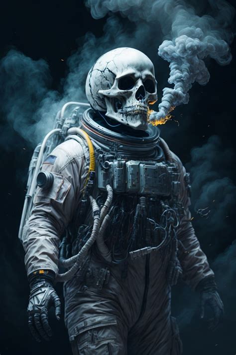 ASTRONAUT SKULL WALLPAPER | Ilham veren sanat, Sanat