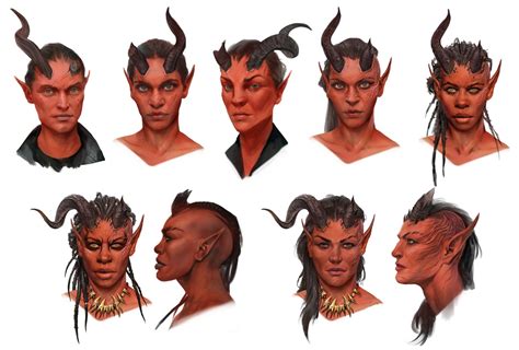 Karlach Face Concepts - Baldur's Gate III Art Gallery