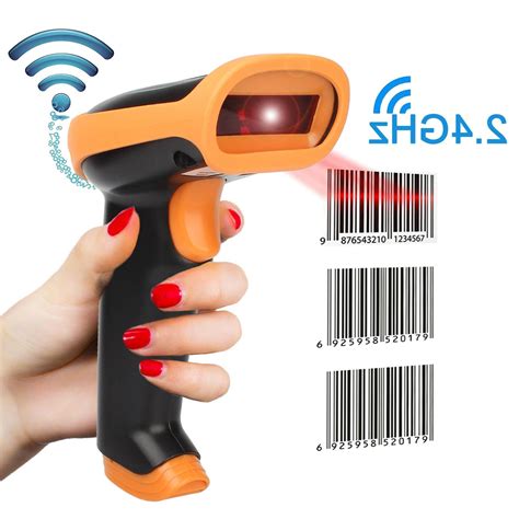 Wireless Wired Barcode Scanner Reader 1D 2.4G Laser