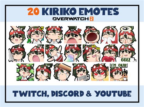 20 Kiriko Emotes Bundle Twitch and Discord Overwatch 2 - Etsy Finland