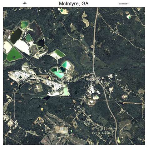 Aerial Photography Map of McIntyre, GA Georgia