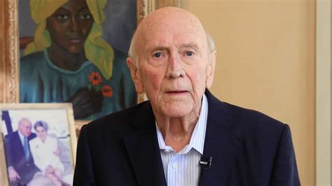 F.W. de Klerk, Last Apartheid President of South Africa, Issues Video ...