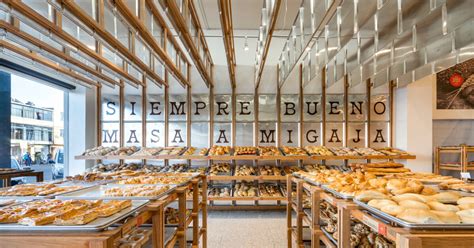 concèntrico surrounds mi pan bakery in mexico with hanging metallic ...