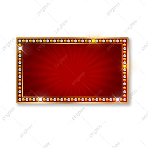 Rectangle Retro Lightbox Billboard Vintage Frame Free Psd, Lightbox, Signboard, Retro PNG ...