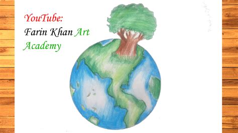 Earth Day Directed Drawing for Competition 🌿 (Poster Drawing Ideas Easy) : r/drawing