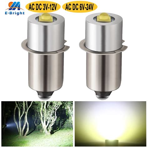 2pcs 3w P13.5s Mag Light Led Bulb 3-16 C&d Cells Maglite Flashlight Led ...