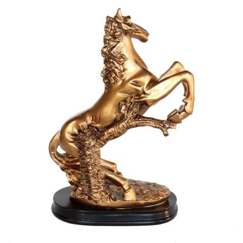 Feng Shui Golden Horse Statue | Golden horse, Horse figurine, Feng shui