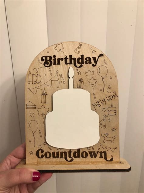 Birthday Countdown Display With Whiteboard - Etsy