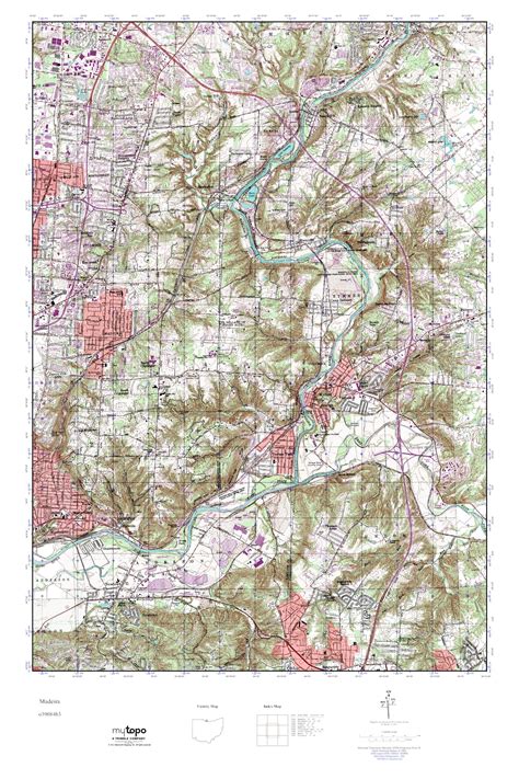 MyTopo Madeira, Ohio USGS Quad Topo Map