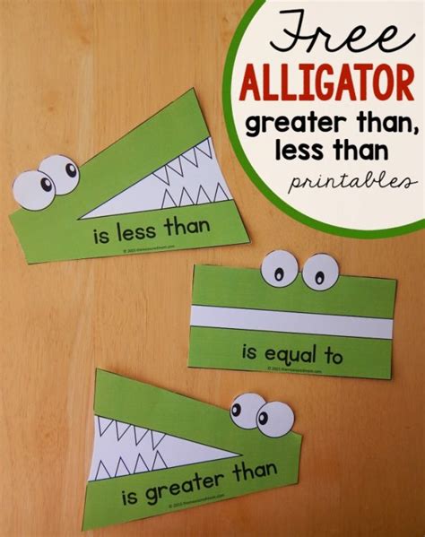 Alligator Greater Than Less Than Worksheet