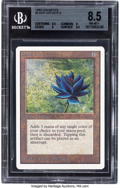 Magic: The Gathering Unlimited Edition Black Lotus BGS 8.5 (Wizards | Lot #92270 | Heritage Auctions