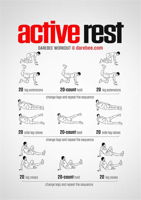 Active Rest Workout | Recovery workout, Rest day workouts, At home ...