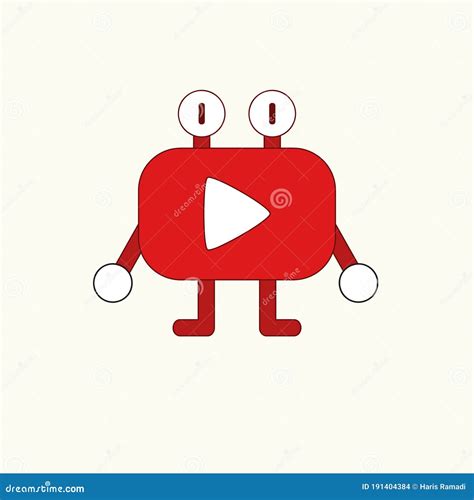 Funny Youtube Cartoon Bell Notification Vector Illustration | CartoonDealer.com #137404696