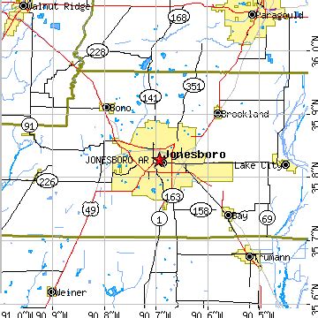 Jonesboro, Arkansas (AR) ~ population data, races, housing & economy