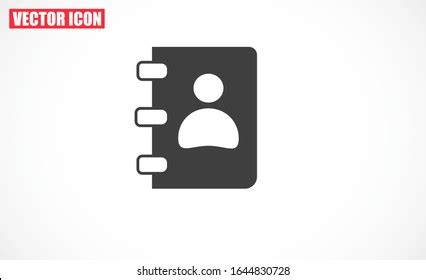 Notepad Vector Icon Black Illustration Isolated Stock Vector (Royalty Free) 1698421936 ...