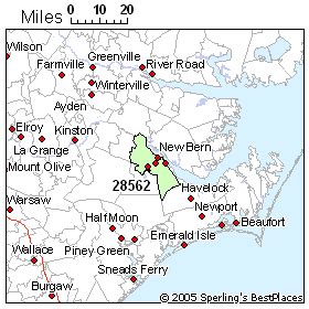 Map Of New Bern Nc - Maping Resources