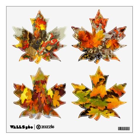 Autumn Leaves ~ Maple Leaf Wall Decal | Zazzle