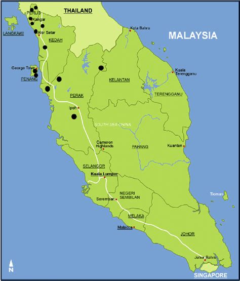 West Malaysia State List - There's tropical rainforests, hills covered with tea because it's so ...