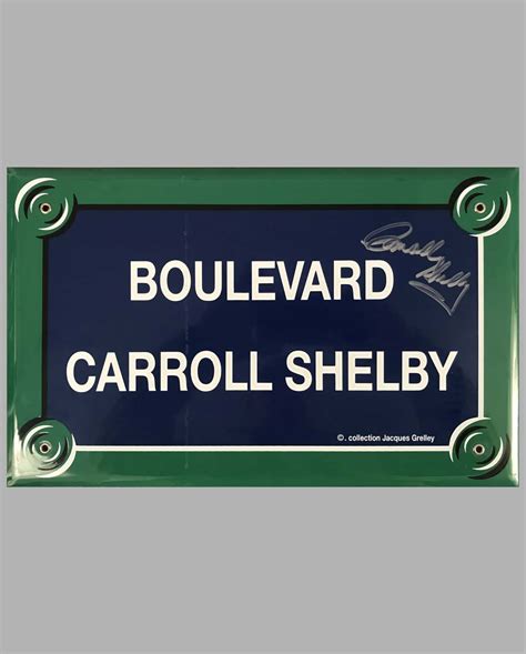 Autographed Memorabilia Tagged "Carroll Shelby" - l'art et l'automobile