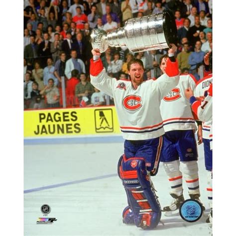 Patrick Roy with the 1993 Stanley Cup Championship Trophy Photo Print ...