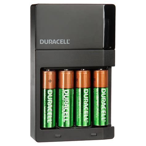 Buy Duracell ION SPEED 1000 Rechargeable Battery Charger, Includes 4 AA ...