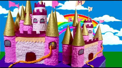 PIÑATA CASTILLO PRINCESA / CASTLE PRINCESS PINATA, decoración final ...