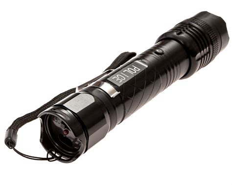 POLICE Stun Gun 1158 Max Voltage Rechargeable with LED Flashlight ...