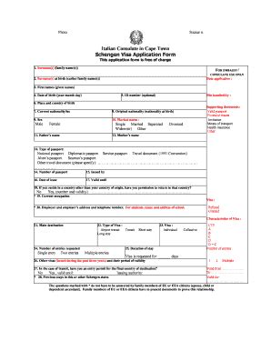 Italy Visa Application Form Online 2023 - Printable Forms Free Online