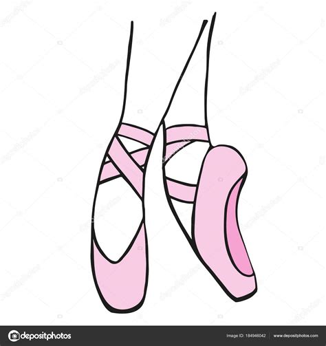 Ballet Pointe Shoes Drawing at GetDrawings | Free download