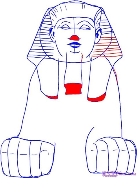 Egyptian Sphinx Drawing | Free download on ClipArtMag