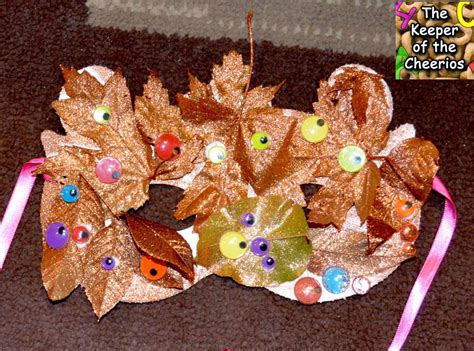 Fall Leaf Mask - The Keeper of the Cheerios